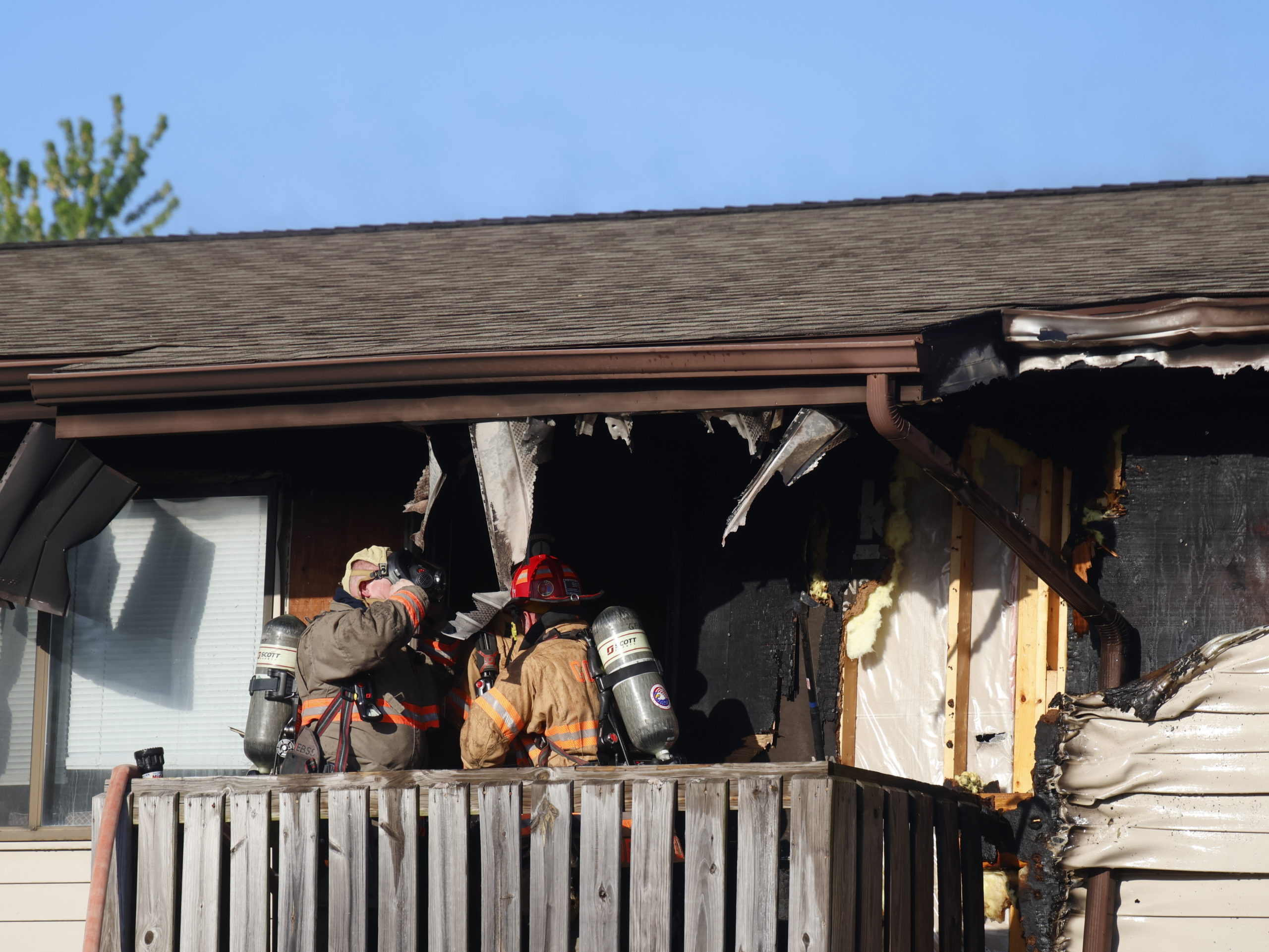 Area Firefighters Battle Apartment Fire Monday Morning