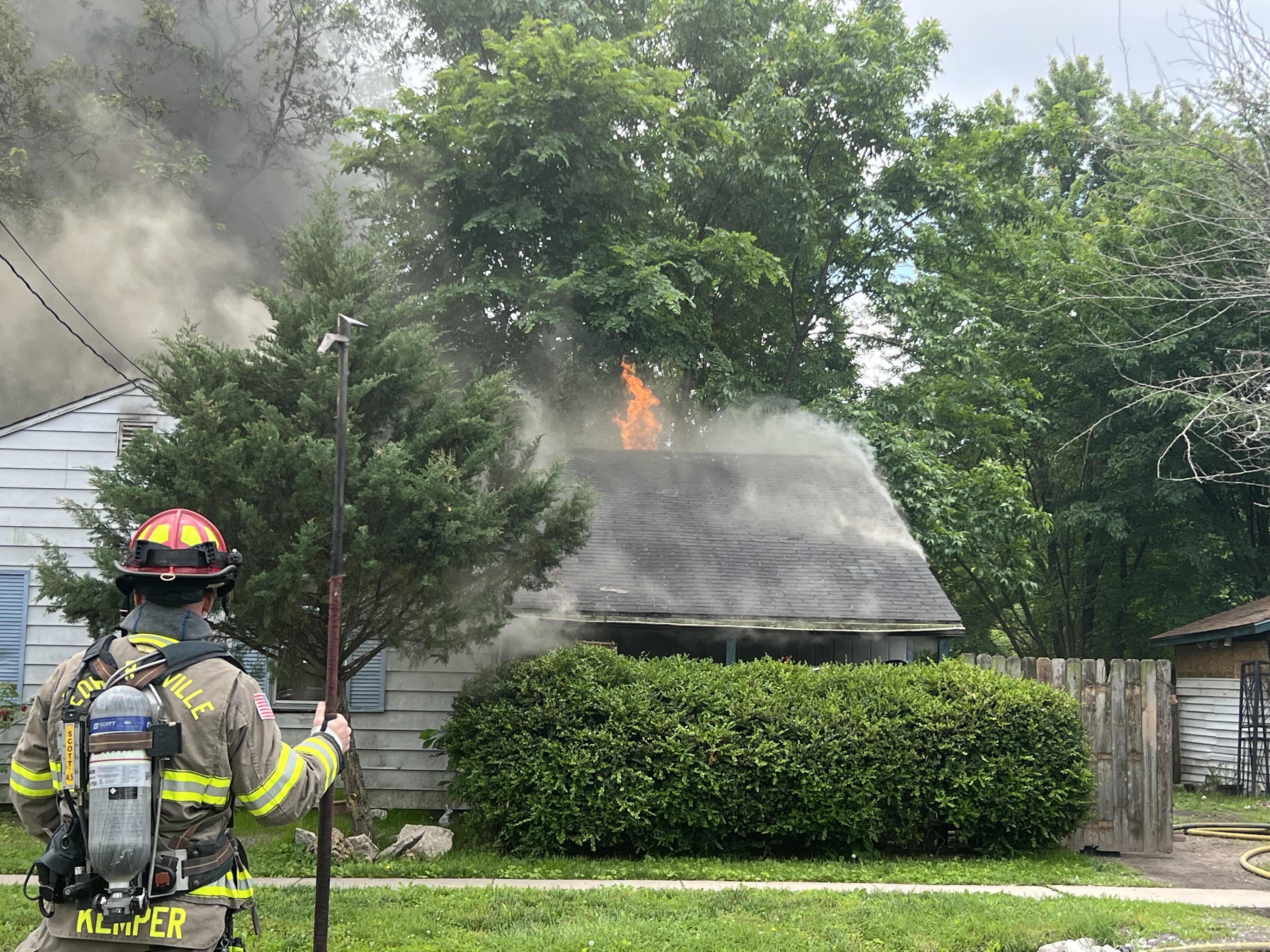 Several Area Fire Departments Battle Structure Fire Wednesday Afternoon